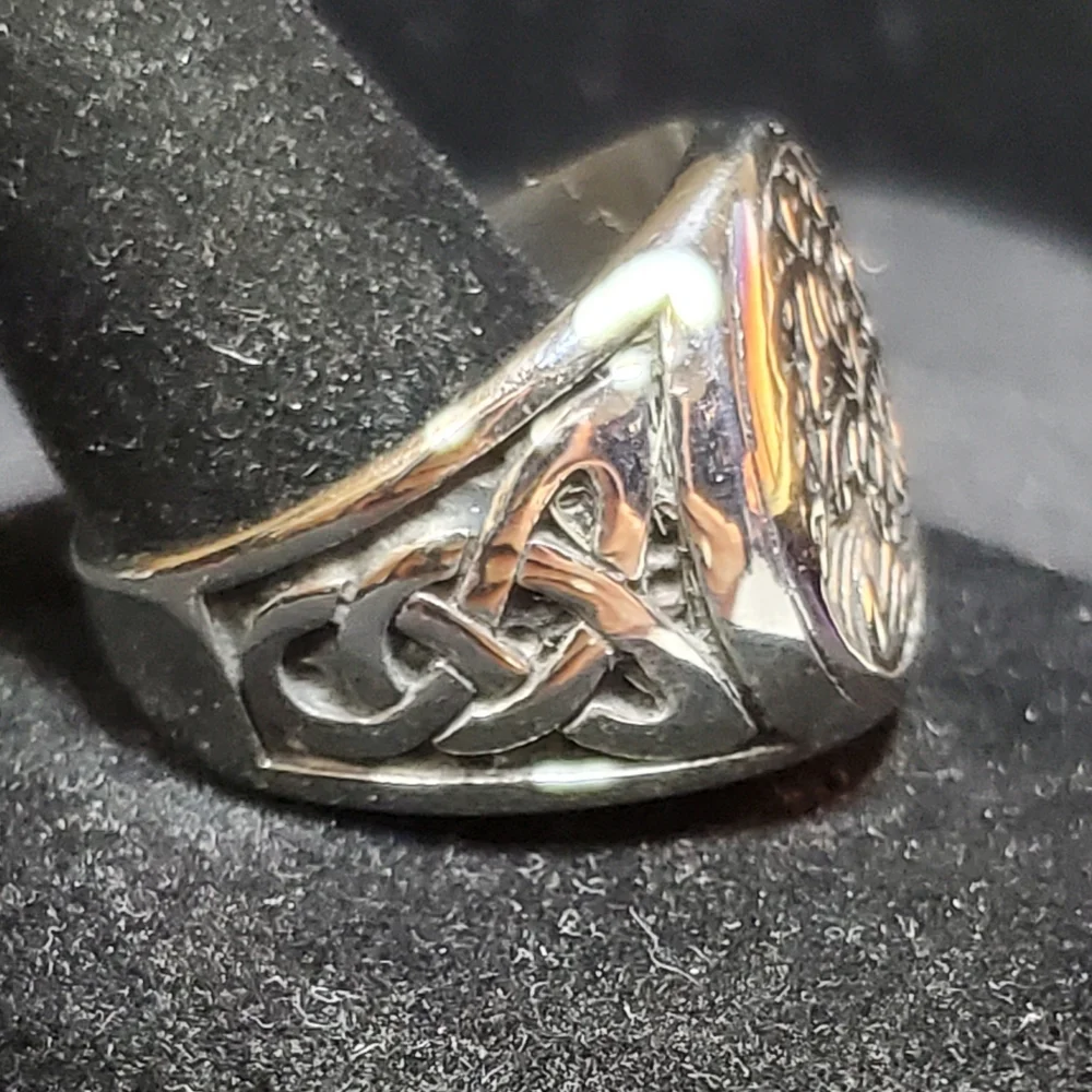 New Gorgeous Celtic Knot Tree Of Life Men's Ring